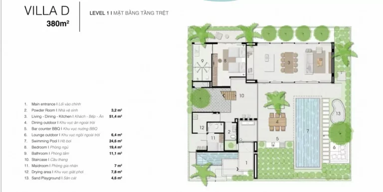 3-Bedroom-Villa-at-Naman-Residences-Da-Nang-Floor-Plan