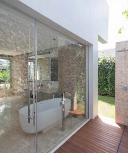 Bathroom and outdoor shower