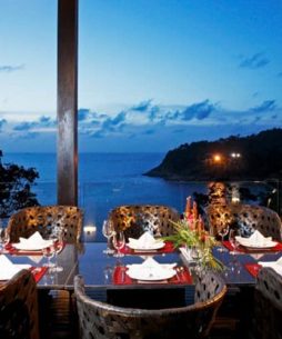 Villa Kamala Phuket Thailand Dining Outside and Sea View