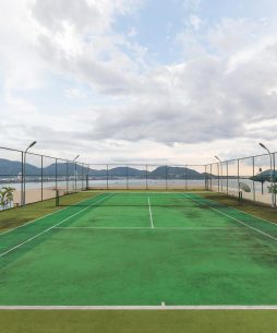 sea view from tennis court